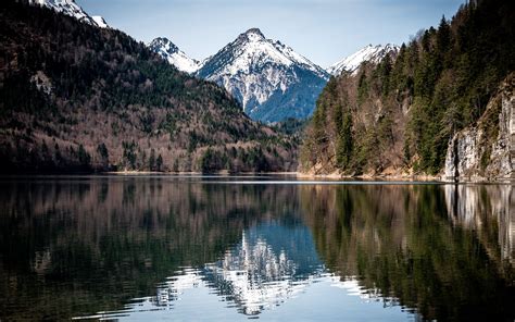 Download Wallpaper 3840x2400 Lake Mountains Forest Water Reflection