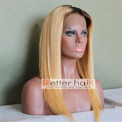 Good Quality Ombre T Dark Roots B Human Hair Full Lace Wig China