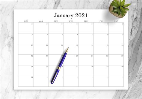 Monthly Calendar To Print For Free Blank Calendar Printable 2023