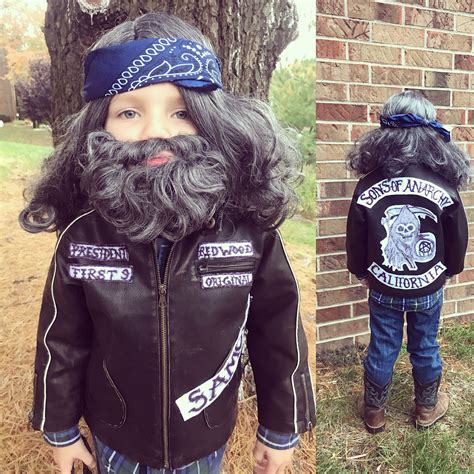 Kids Costume Samcro Homemade Sons Of Anarchy Costume Kids Costumes