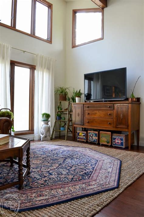 Eclectic Vintage Modern Living Room Makeover Refresh Living