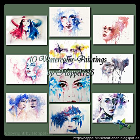 Sims 4 Ccs The Best Paintings By Hoppel785
