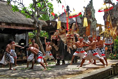 Barong And Kris Dance In Bali Balis Famous Mythological Dance