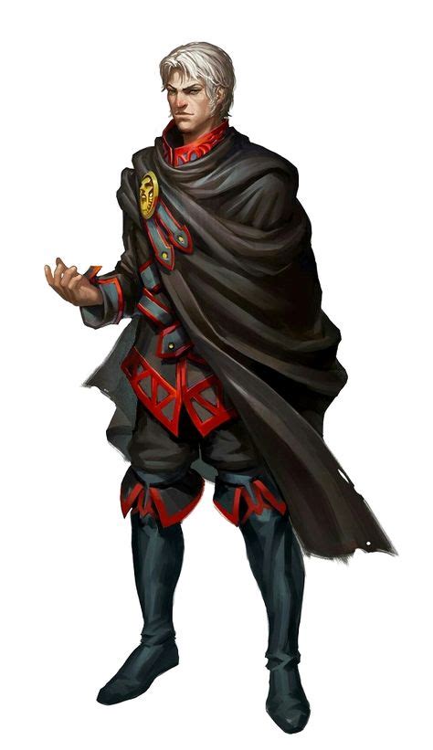 Male Human Sorcerer Or Wizard Pathfinder Pfrpg Dnd Dandd D20 Fantasy