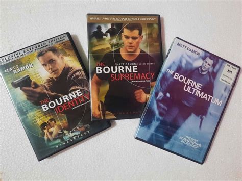 Bourne Trilogy [dvd Set] Hobbies And Toys Music And Media Cds And Dvds On Carousell