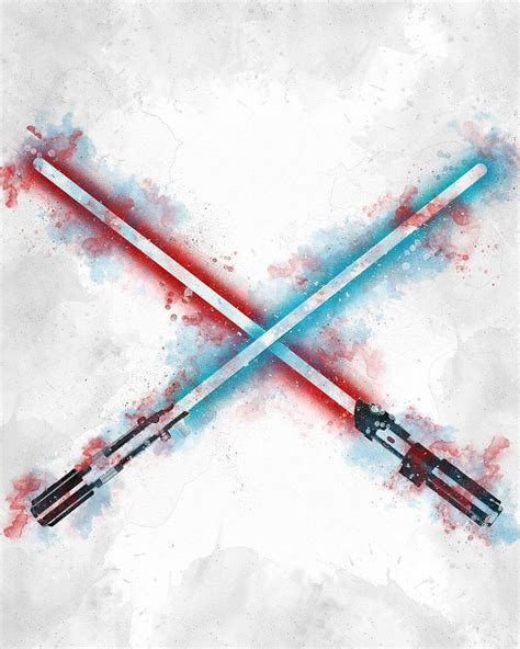 Lightsaber Lightsaber Poster Lightsaber Digital Star Wars Poster