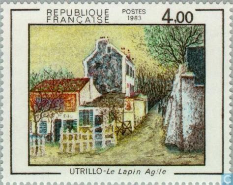 Postage Stamps France Fra Utrillo Maurice Montmartre Paris