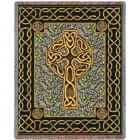 Celtic Knots And Cross Art Tapestry Throw Celtic Artwork Celtic Art