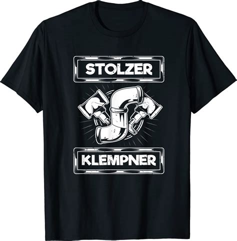 Herren Stolzer Klempner T Shirt Amazon De Fashion