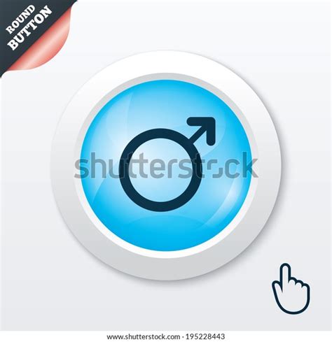 Male Sign Icon Male Sex Button Stock Vector Royalty Free 195228443