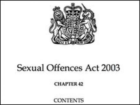 Documentaryual Offences Act 2003 The Sexual Offences Act 2003