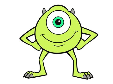 Mike Wazowski Svg Sully Svg Sully And Mike Cut File Sully Outline Mike