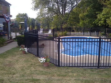Regis Aluminum Fence Secures Ny Pool Poly Enterprises Fencing Decking