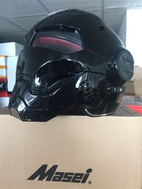 Masei 610 Gloss Atomic Man Motorcycle Arai Helmet Looking Like Star