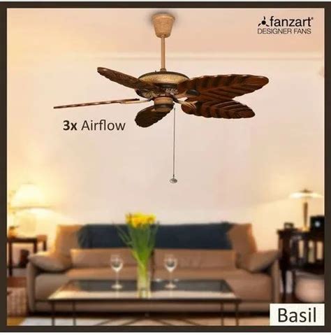 Brown Electricity Fanzart Basil Ceiling Fan Sweep Size 1220mm At Best