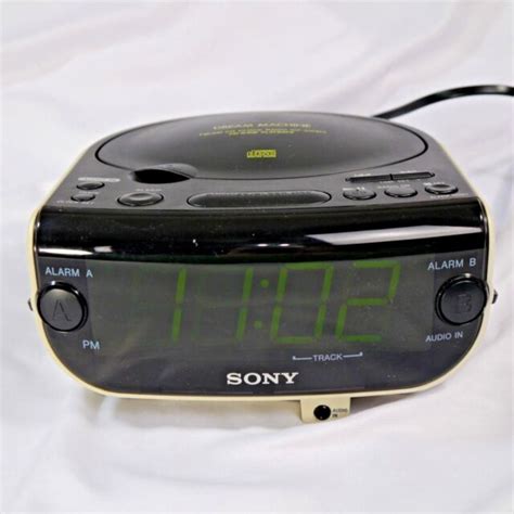 Sony Dream Machine Fm Am Cd Aux Alarm Clock Radio Icf Cd815 Tested