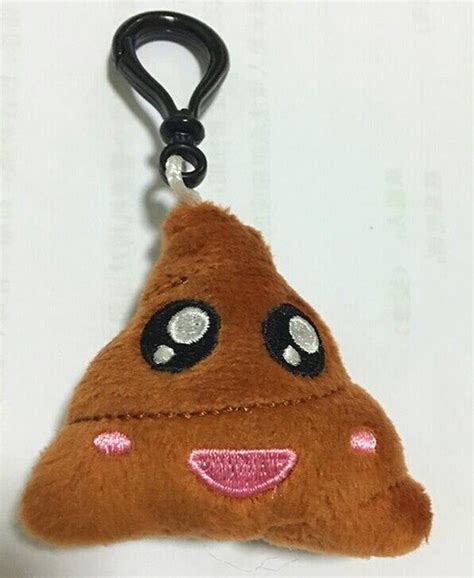 Free Shipping By Dhl Newest 6cm Emoji Keychains Soft Stuffed Plush Poop