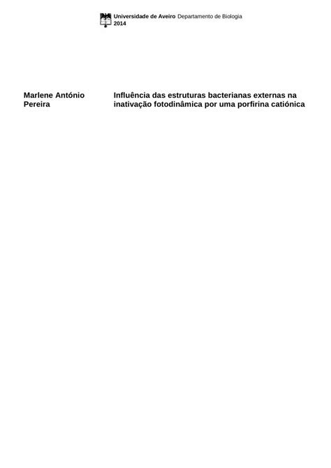 PDF Marlene António Influência das estruturas bacterianas