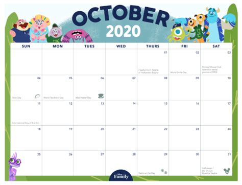 Wall calendar calendar software desk calendar online calendars computer software world clock sports watch gps watch. Download This Disney Family Calendar for 2020!