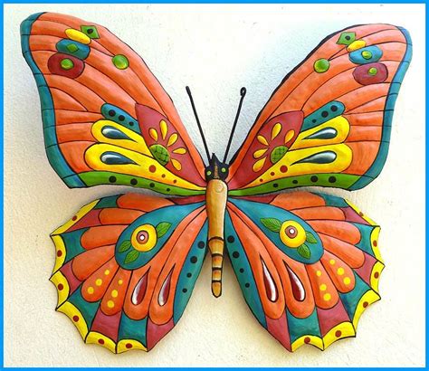 Butterfly Metal Art Choice Of 5 Colors Outdoor Metal Wall Etsy