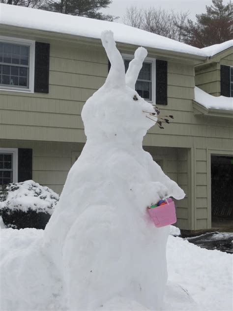 Snow Easter Bunny Side View By Chexycreations On Deviantart