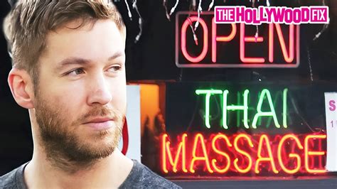 calvin harris visits a suspicious thai massage parlor while girlfriend taylor swift is out of