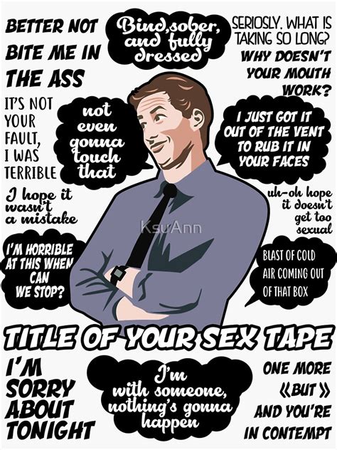 Jake Peralta Sex Tape Quotes Brooklyn Nine Nine Sticker For Sale By Ksuann Redbubble