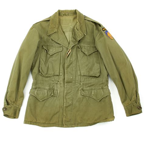 Original Us Wwii 13th Airborne Division M1943 Field Jacket