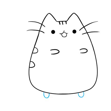 How To Draw Pusheen The Cat Really Easy Drawing Tutorial Drawing