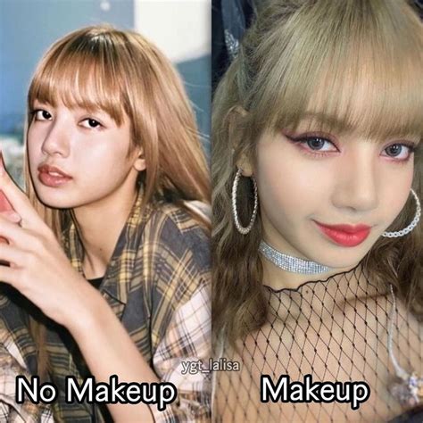 Makeup Or No Makeup 🧚‍♀️ Without Makeup Blackpink Lisa Makeup