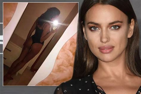 Irina Shayk Flaunts Incredible Bum In Kim Kardashian Style Sexy Swimsuit Belfie Mirror Online