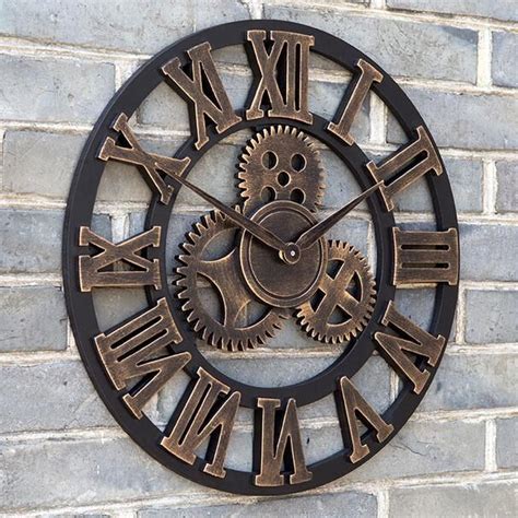 At mycrochet.com our inspirational gift galleries offer you an elegant assortment of fashionable gifts at extremely affordable prices. Oversized Large Decorative Vintage Retro Art Luxury Gears Wall Clock Creative Fashion Wall Clock ...