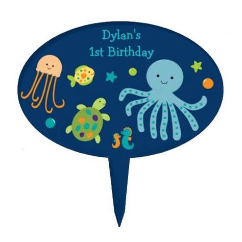 Under The Sea Cake Topper Cake Toppers Sea Cakes Topper
