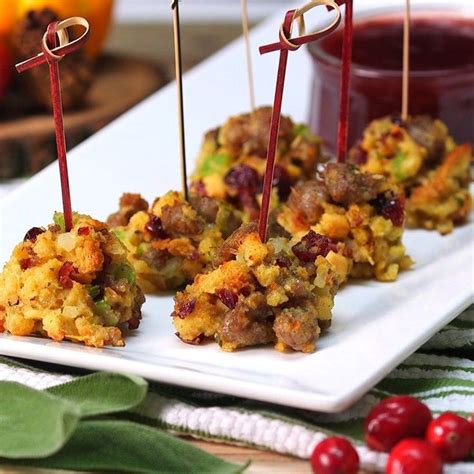 (tom mccorkle for the washington post/food styling by lisa cherkasky for the washington post.) The Perfect Thanksgiving Appetizer: Sausage And Stuffing Balls With Cranberry Dipping Sauce ...