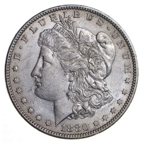 Choice Auunc 1880 O Morgan Silver Dollar 90 Silver New Orleans