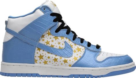 Nike Dunk Sb High X Supreme Light Blue Stars Inc Style