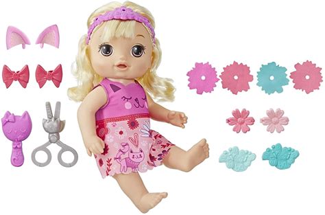 Baby Alive Snip And Style Baby Blonde Hair Talking Doll With Bangs That
