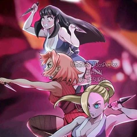Fanart De Naruto Convierte A Hinata Ino Y Sakura En Las Esposas De