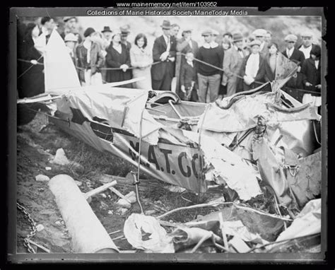 Item 103952 Airplane Crash Ca 1935 Vintage Maine Images