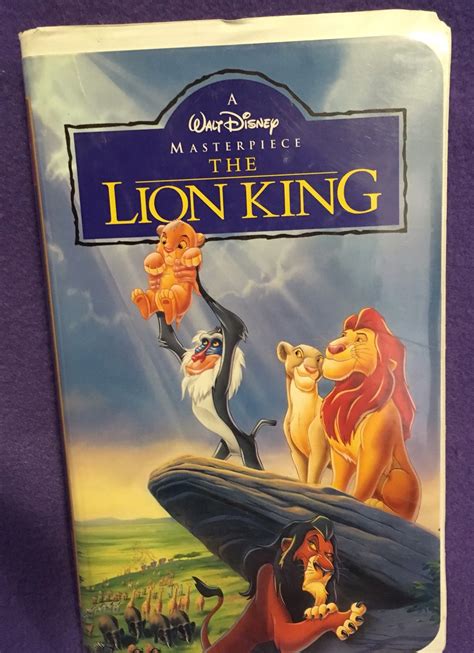 Orignal Disneys Masterpiece The Lion King Vhs With Etsy Uk
