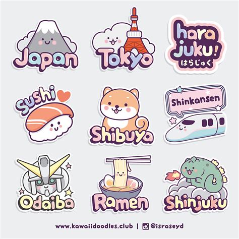 Japan  Stickers For Instagram Stories On Behance Cute Stickers