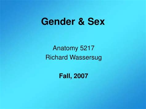 Ppt Gender And Sex Powerpoint Presentation Free Download Id4376042