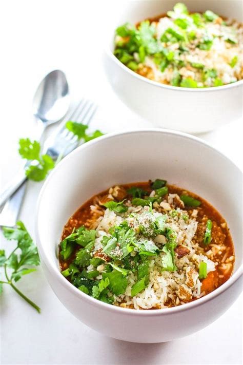 Healthy Quinoa Chicken Curry Bowls Recipe Pinch Of Yum