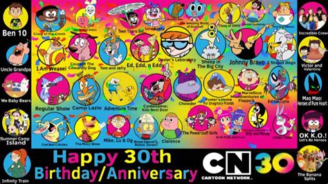 Happy 30th Birthdayanniversary Cartoon Network By Coolteon2000 On