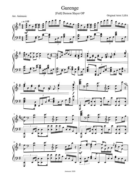 full gurenge piano tutorial
