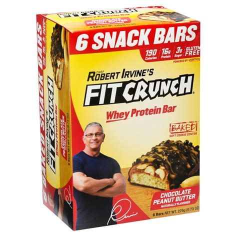 Robert Irvines Fit Crunch Chocolate Peanut Butter Whey Protein Bar 9