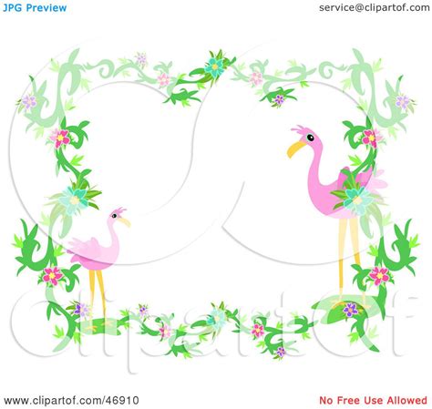 Royalty Free Rf Clipart Illustration Of A Flamingo And