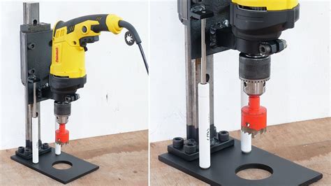 How To Make A Drill Press Homemade Drill Guide Homemade Drill Stand