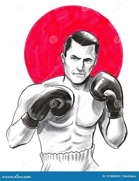 Boxing Man Stock Illustration Illustration Of Sportsman 151886024