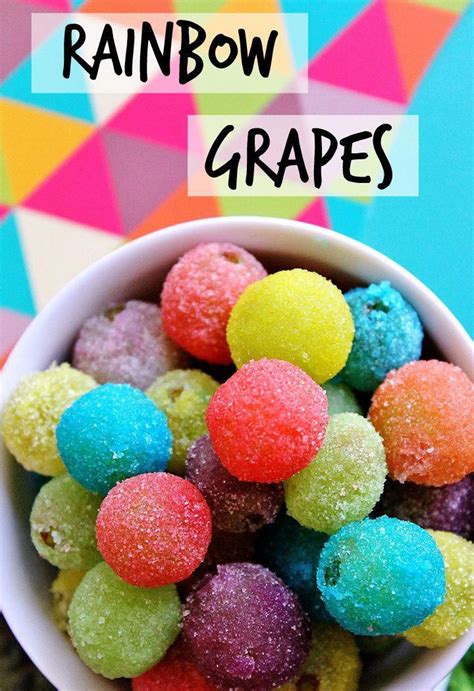 These 3 Ingredient Rainbow Grapes Have A Fun Crunchy Shell And Make A